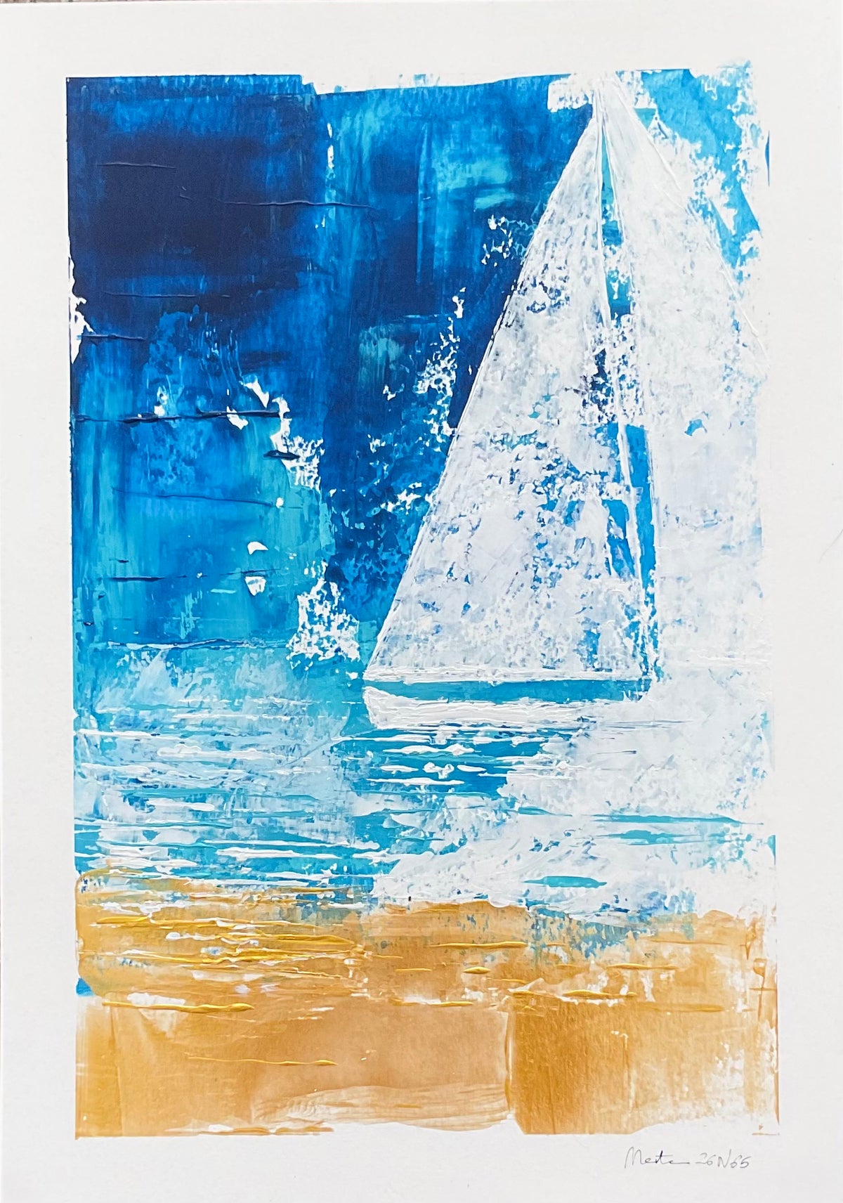 Pintura original en papel / Original painting on paper 26N65
