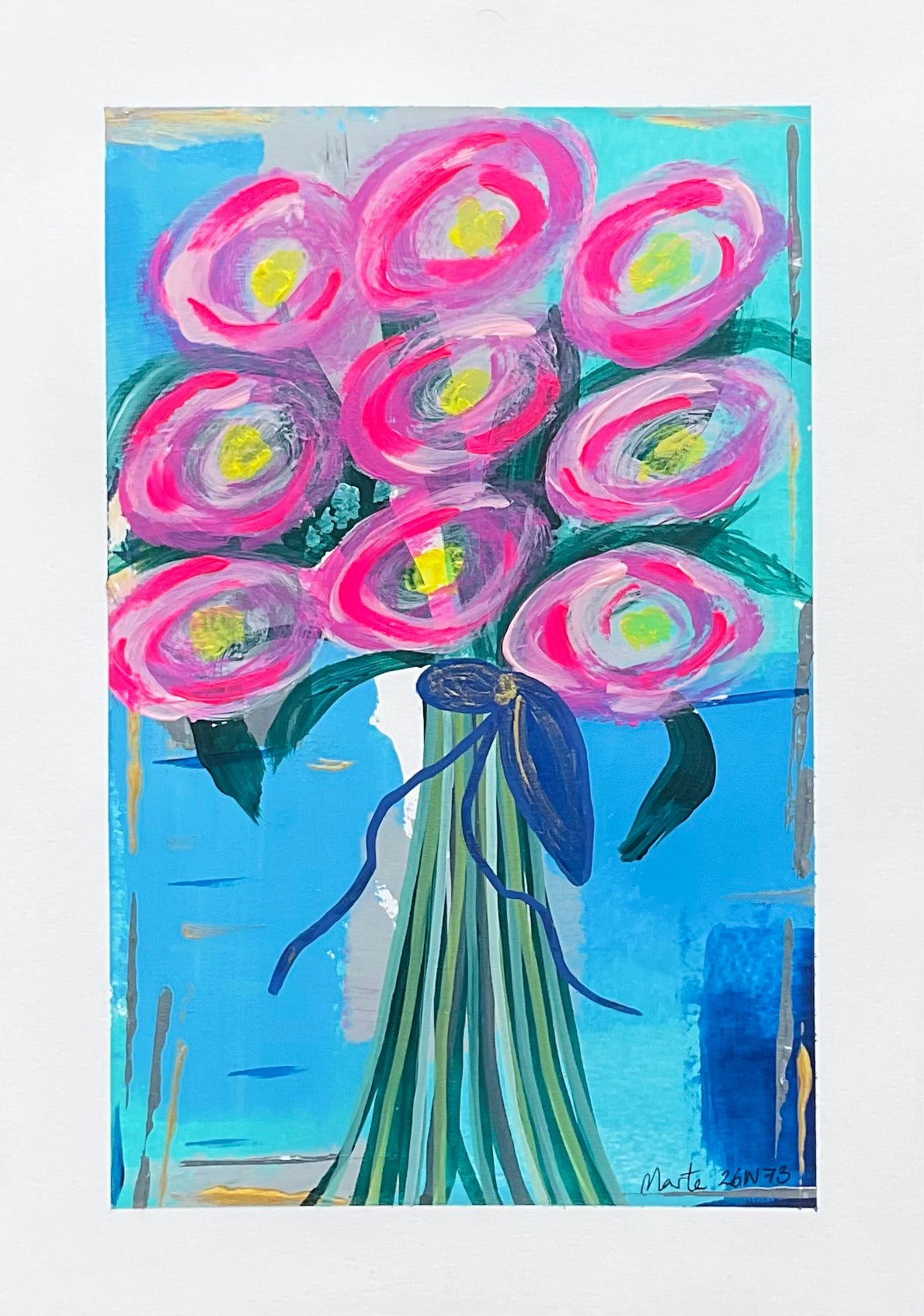 Pintura original en papel / Original painting on paper 26N73