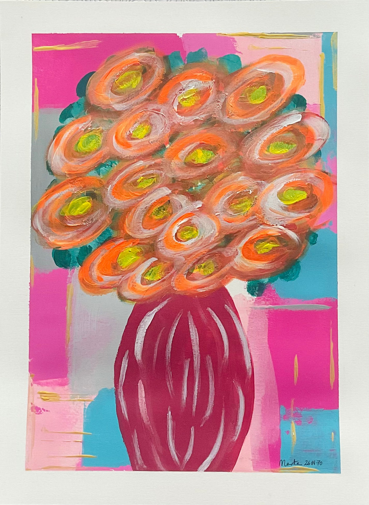Pintura original en papel / Original painting on paper 26N70