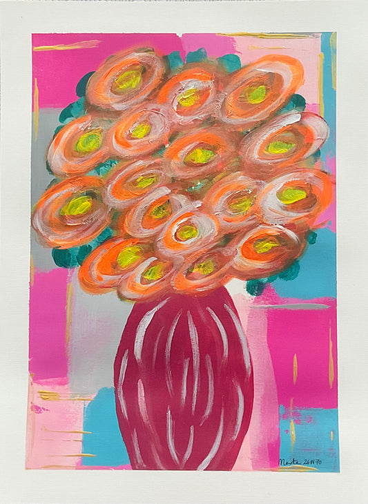 Pintura original en papel / Original painting on paper 26N70