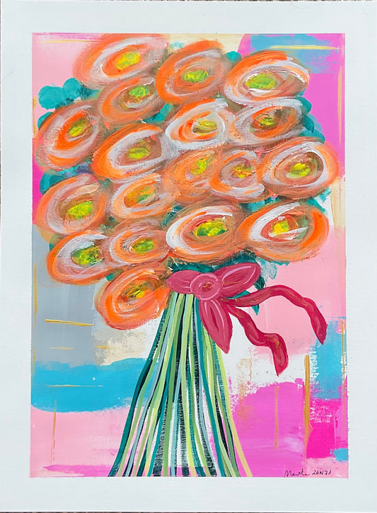 Pintura original en papel / Original painting on paper 26N71
