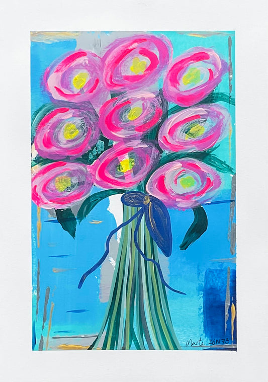 Pintura original en papel / Original painting on paper 26N73