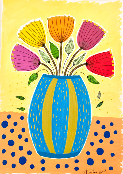 Pintura original en papel / Original painting on paper 26N21